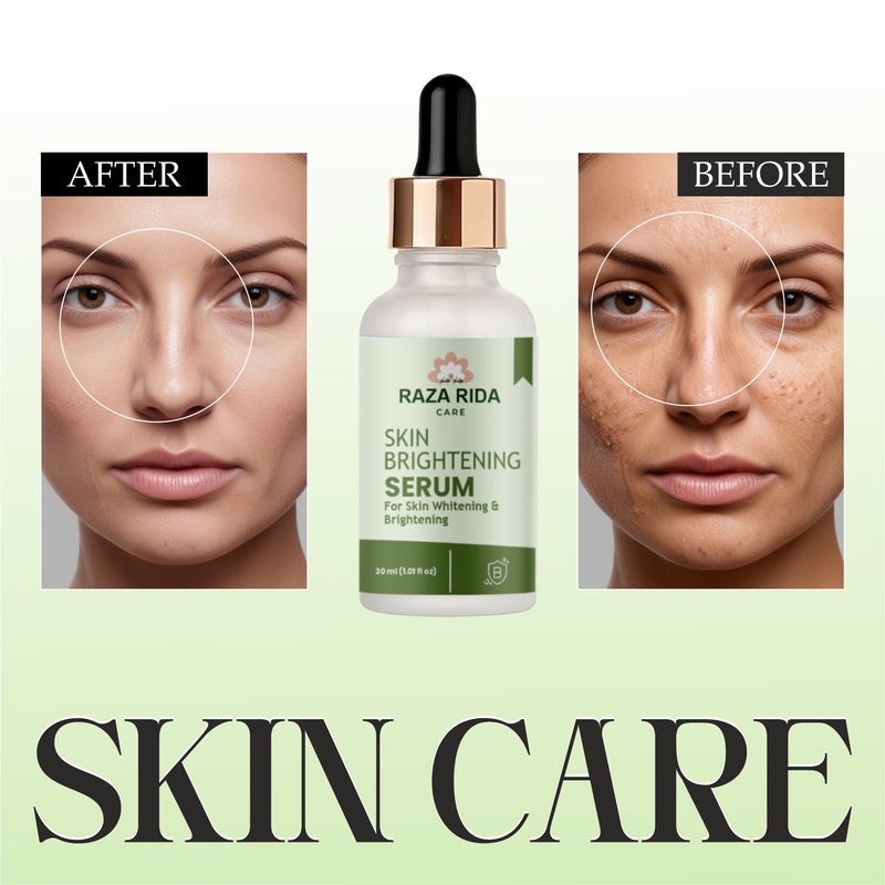 Raza Rida Care Skin Brightening Serum before after 2