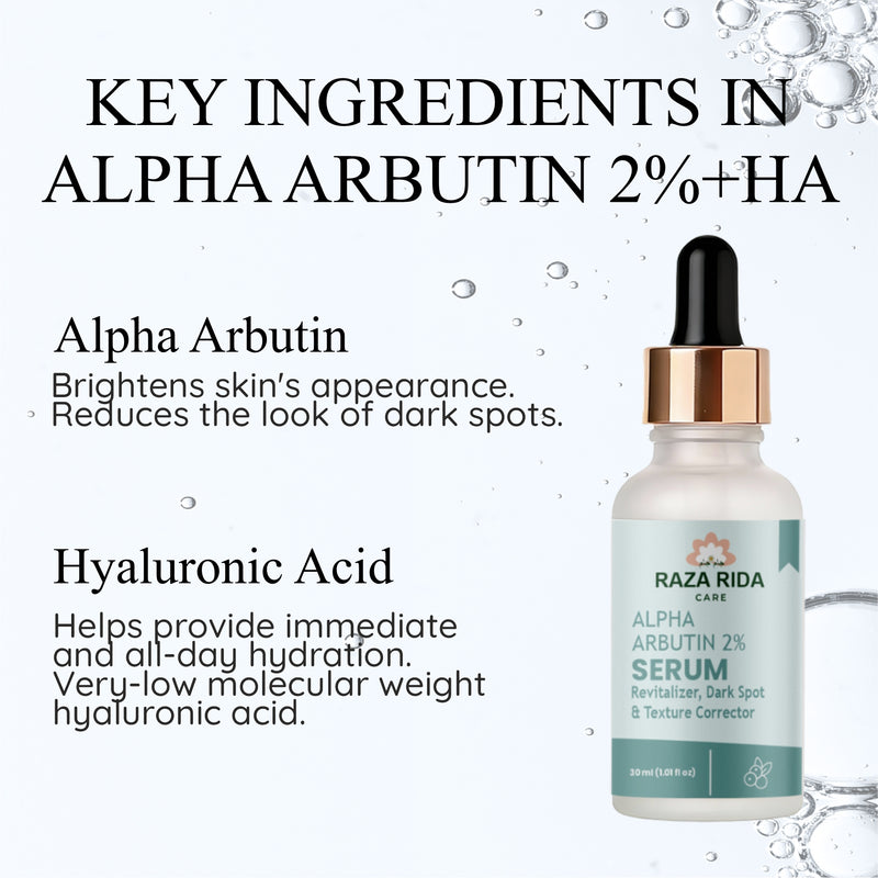 Raza Rida Care Alpha Arbutin 2% + HA Serum bottle