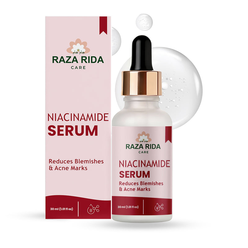 Raza Rida Care Niacinamide Serum with packaging box