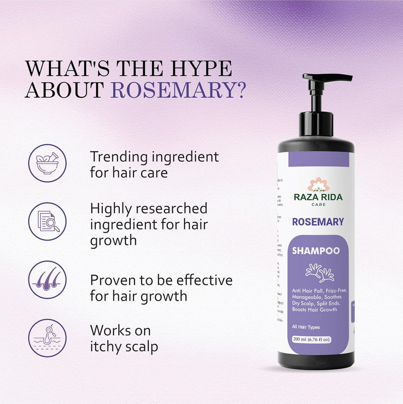 Raza Rida Care Rosemary Shampoo before after results