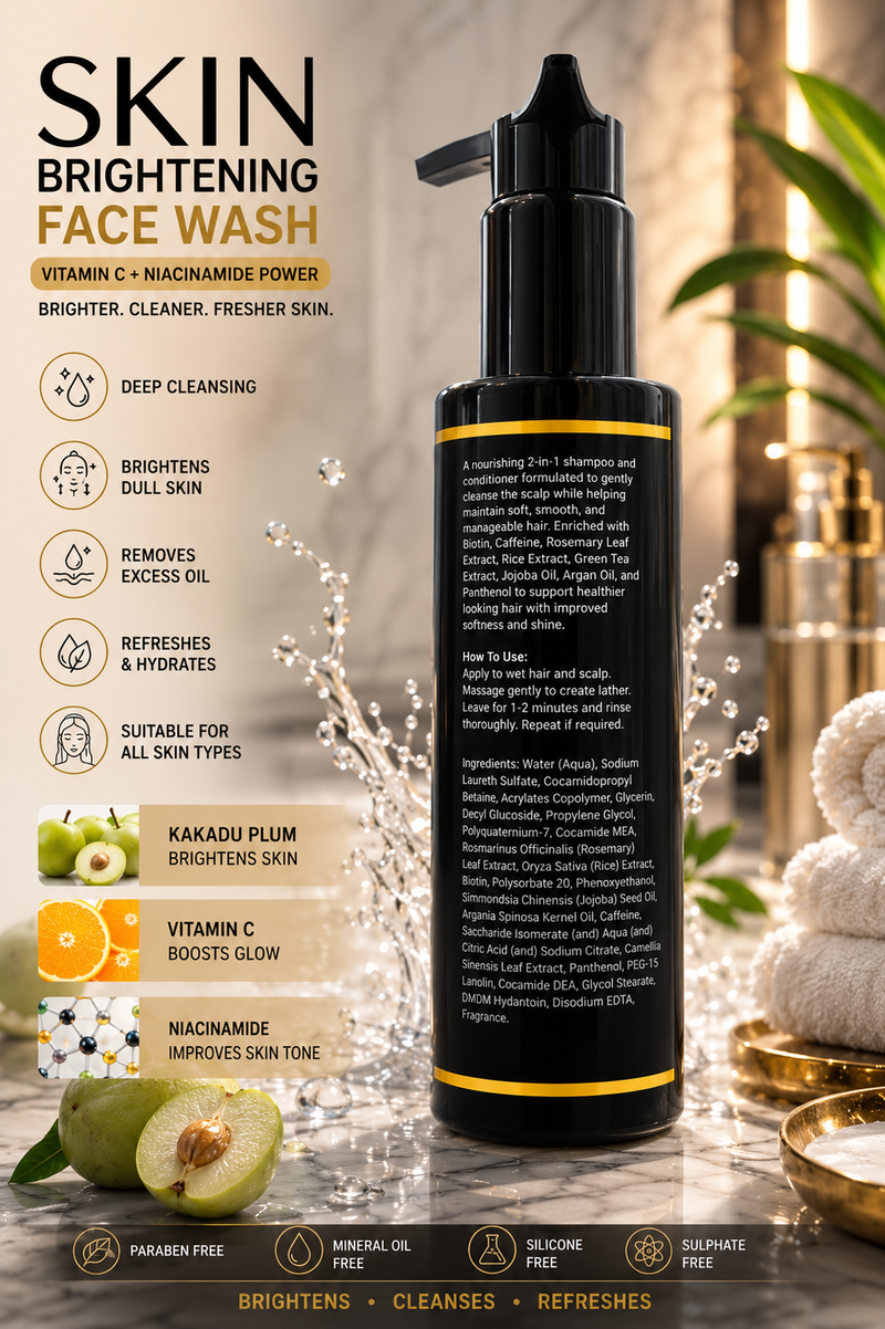 Raza Rida Care Skin Brightening Face Wash back label 2