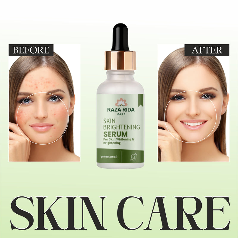 Raza Rida Care Skin Brightening Serum before after