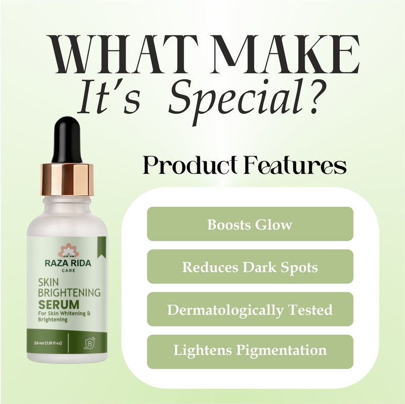 Raza Rida Care Skin Brightening Serum product features
